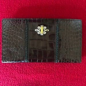 Brighton Dark Brown Leather Wallet with Many Pockets—Never Used